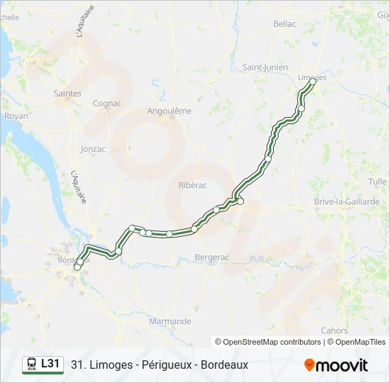 L31 Train Line Map