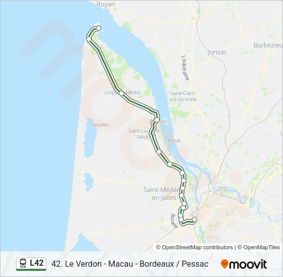 L42 Train Line Map