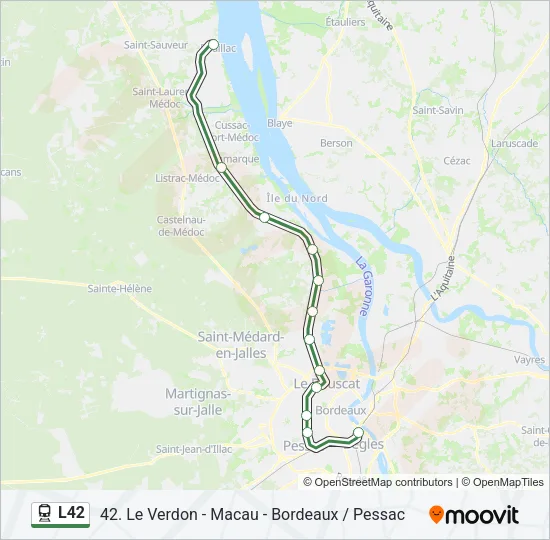 L42 Train Line Map