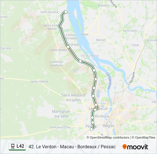 L42 Train Line Map