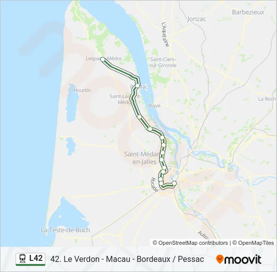 L42 Train Line Map
