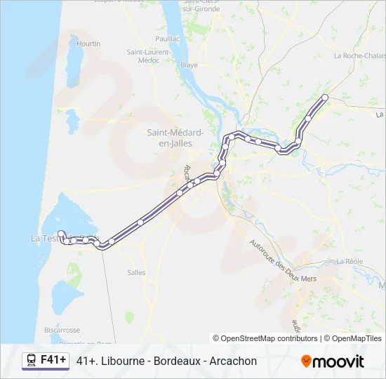 F41+ Train Line Map