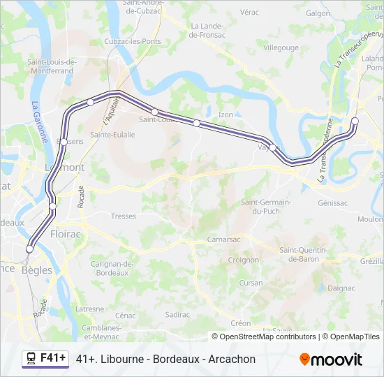F41+ Train Line Map
