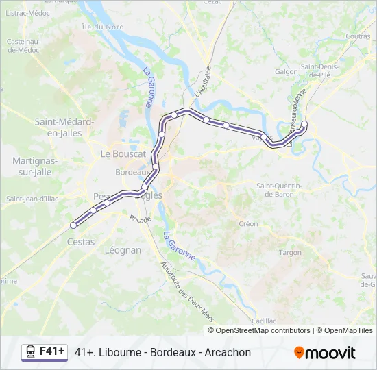 F41+ Train Line Map
