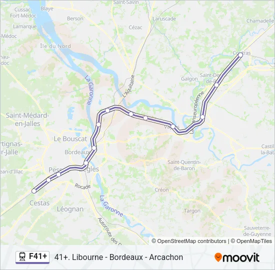 F41+ Train Line Map