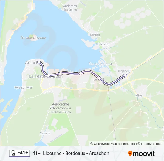 F41+ Train Line Map