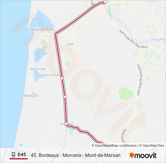 D45 Train Line Map