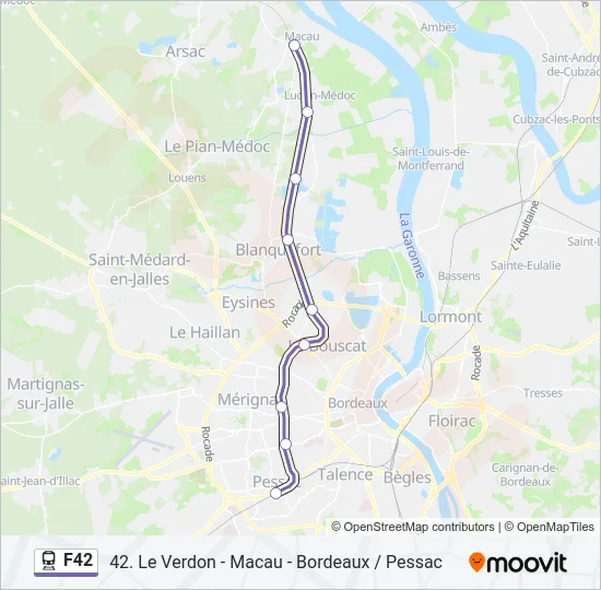 F42 Train Line Map
