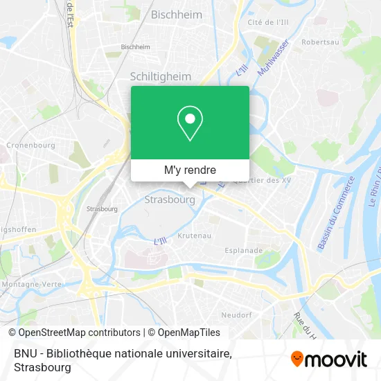 BNU - Bibliothèque nationale universitaire plan