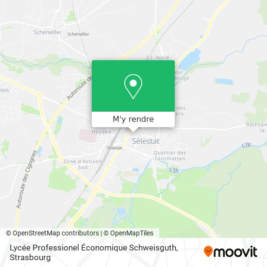 Lycée Professionel Économique Schweisguth plan