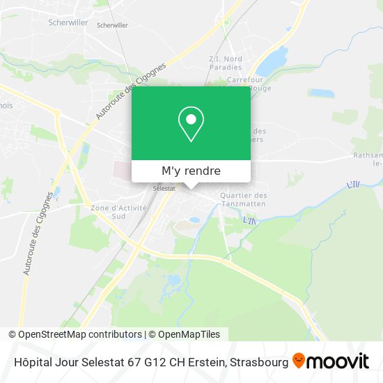 Hôpital Jour Selestat 67 G12 CH Erstein plan