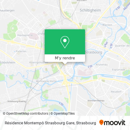 Résidence Montempô Strasbourg Gare plan