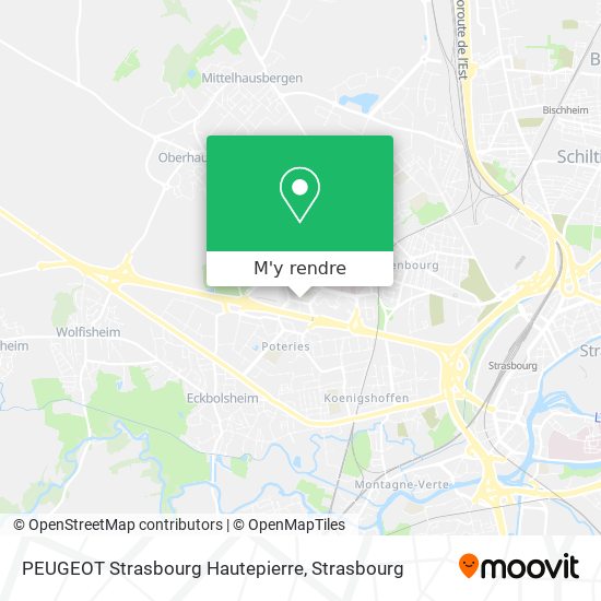 PEUGEOT Strasbourg Hautepierre plan