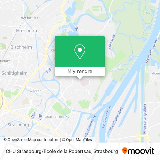 CHU Strasbourg / École de la Robertsau plan