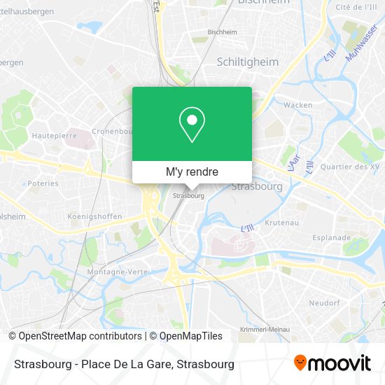 Strasbourg - Place De La Gare plan