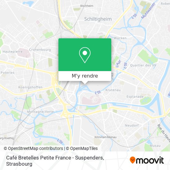 Café Bretelles Petite France - Suspenders plan