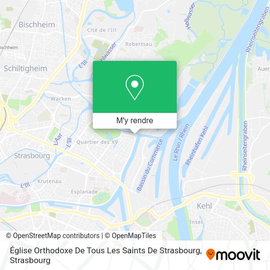 Église Orthodoxe De Tous Les Saints De Strasbourg plan
