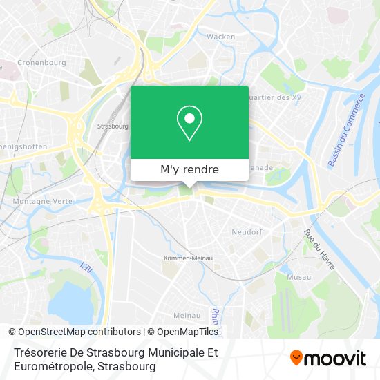Trésorerie De Strasbourg Municipale Et Eurométropole plan