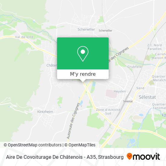 Aire De Covoiturage De Châtenois - A35 plan