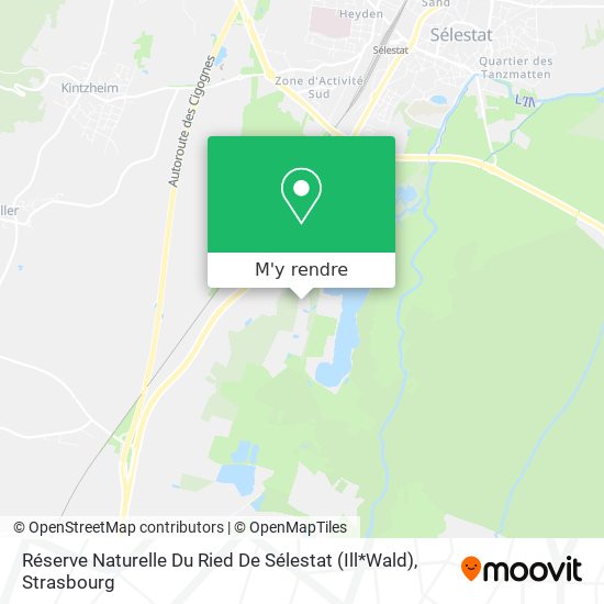 Réserve Naturelle Du Ried De Sélestat (Ill*Wald) plan