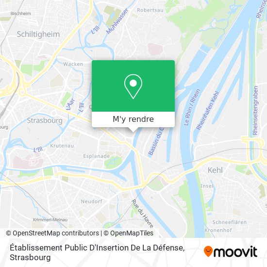 Établissement Public D'Insertion De La Défense plan