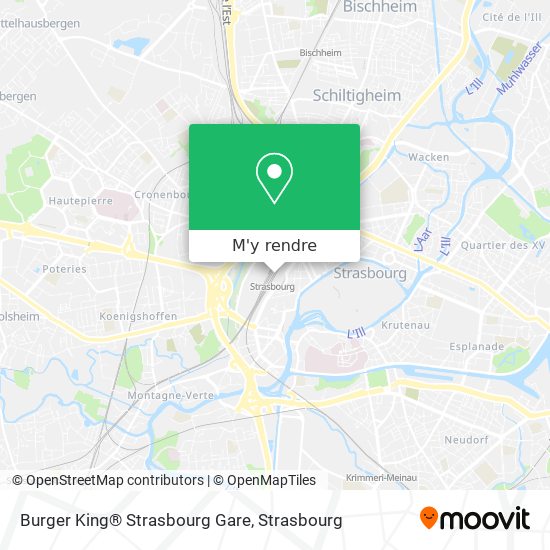 Burger King® Strasbourg Gare plan