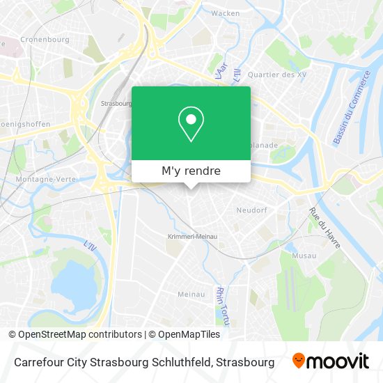 Carrefour City Strasbourg Schluthfeld plan