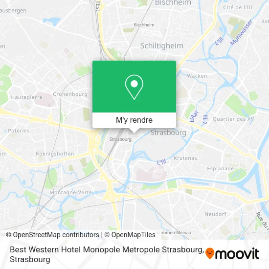 Best Western Hotel Monopole Metropole Strasbourg plan