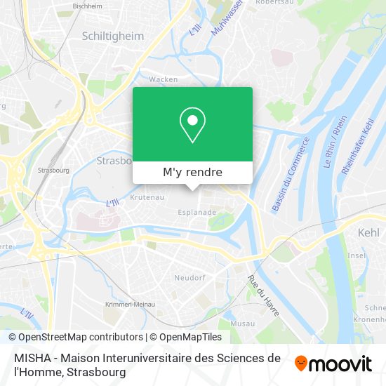 MISHA - Maison Interuniversitaire des Sciences de l'Homme plan