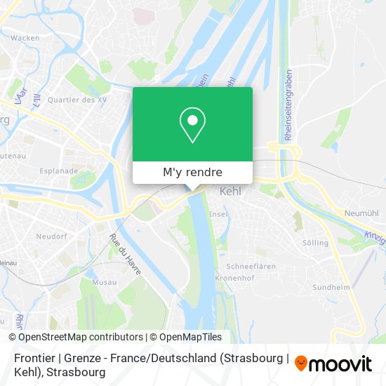 Frontier | Grenze - France / Deutschland (Strasbourg | Kehl) plan