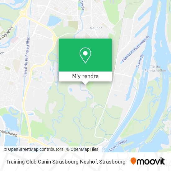 Training Club Canin Strasbourg Neuhof plan