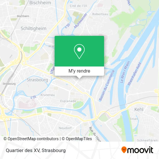 Quartier des XV plan
