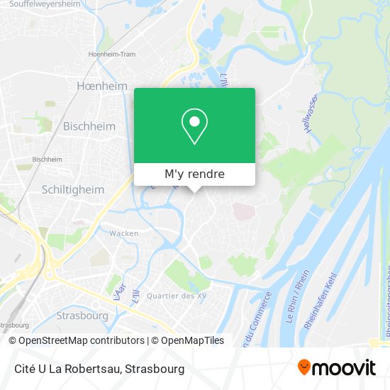 Cité U La Robertsau plan
