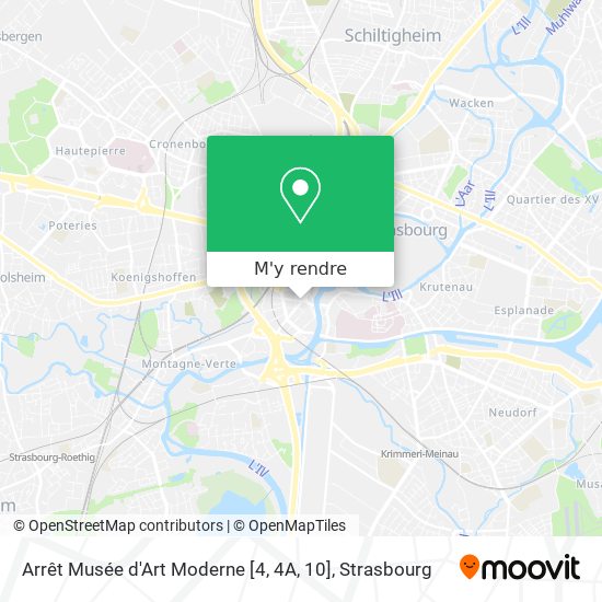 Arrêt Musée d'Art Moderne [4, 4A, 10] plan