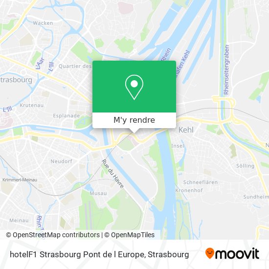 hotelF1 Strasbourg Pont de l Europe plan