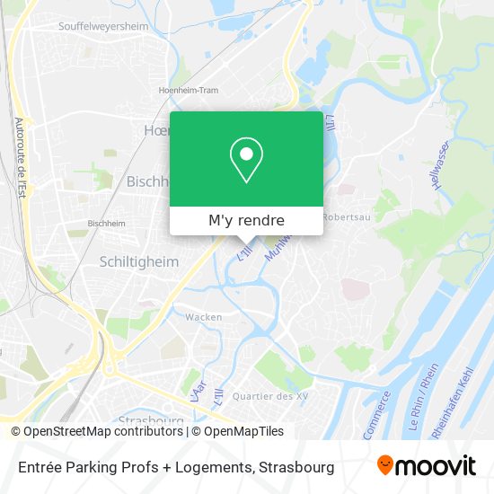 Entrée Parking Profs + Logements plan