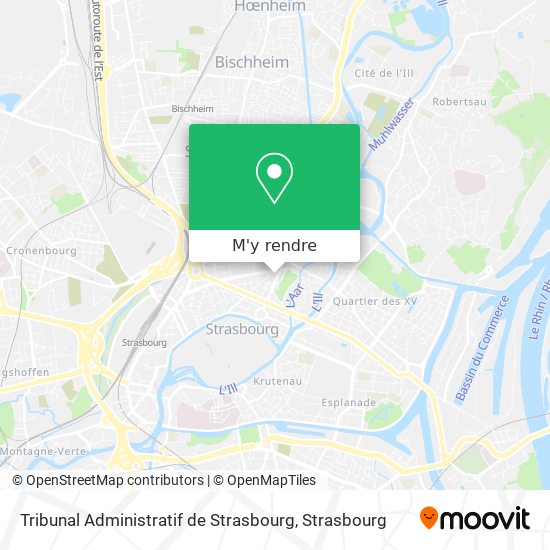 Tribunal Administratif de Strasbourg plan