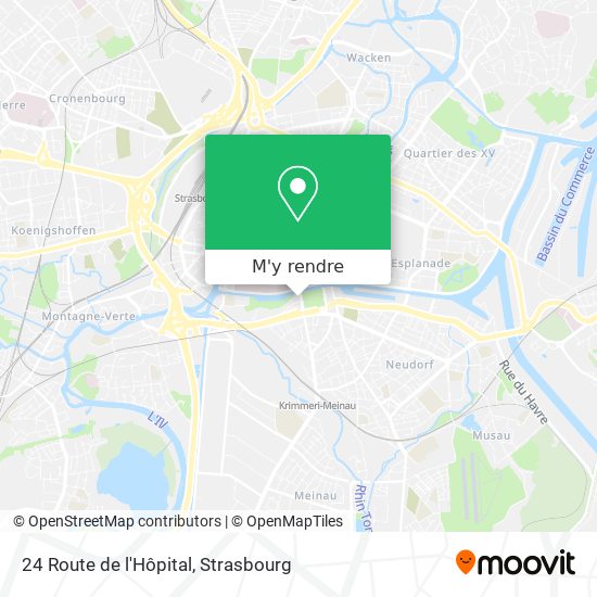 24 Route de l'Hôpital plan