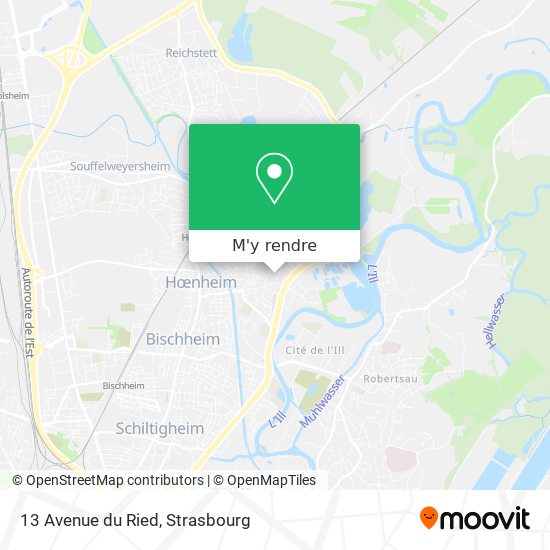 13 Avenue du Ried plan