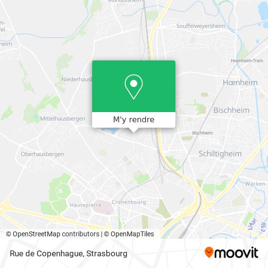 Rue de Copenhague plan