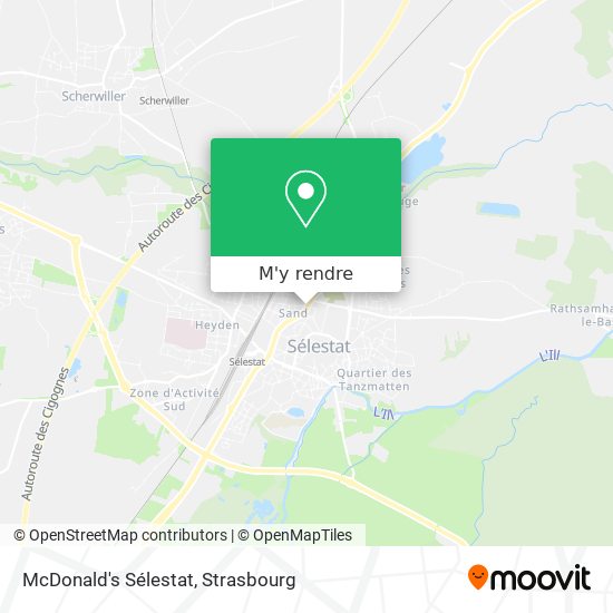 McDonald's Sélestat plan