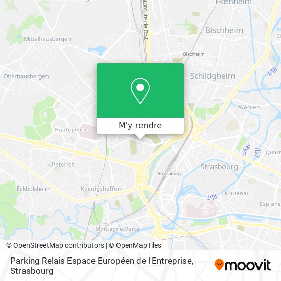 Parking Relais Espace Européen de l'Entreprise plan