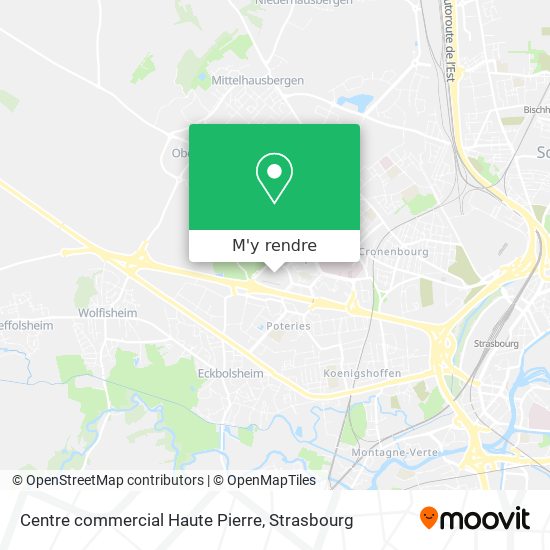 Centre commercial Haute Pierre plan