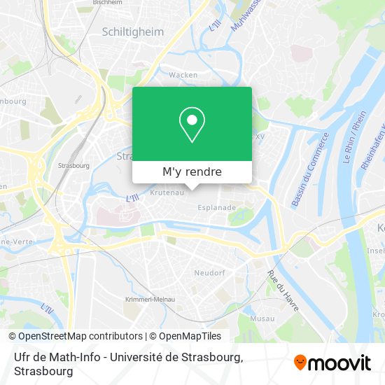 Ufr de Math-Info - Université de Strasbourg plan