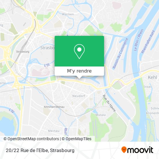 20/22 Rue de l'Elbe plan