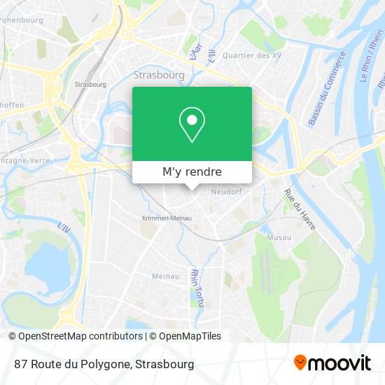87 Route du Polygone plan