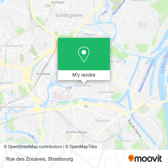 Rue des Zouaves plan