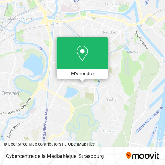 Cybercentre de la Médiathèque plan