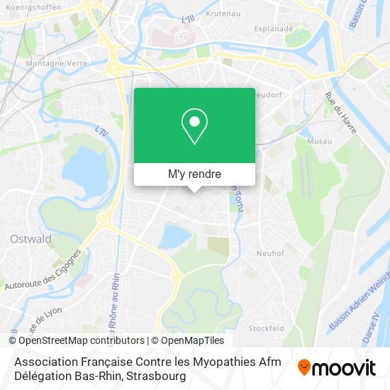 Association Française Contre les Myopathies Afm Délégation Bas-Rhin plan