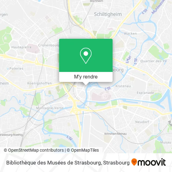 Bibliothèque des Musées de Strasbourg plan